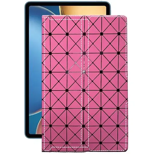 Чехол StatusCASE из экокожи для планшета Honor Tablet V7 Розовый ромб - фото 1