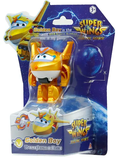 Ігрова фігурка-трансформер Super Wings Transform-a-Bots Золотий Хлопчик (Golden Boy) 5 см (EU780031) - фото 10