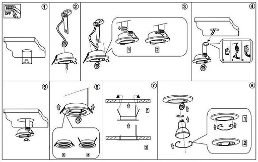 Точковий світильник Ideal Lux BLUES FI1 ROUND BIANCO (113999) - фото 5