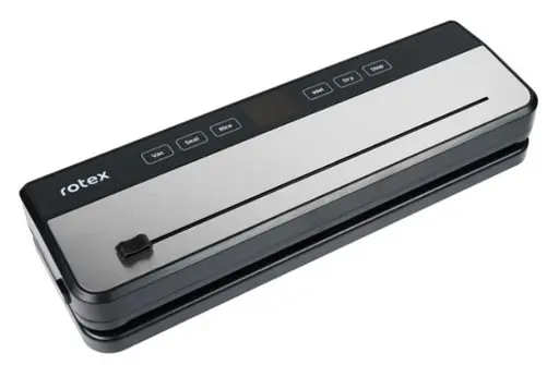 Вакууматор Rotex RVS-200-S ProVac вакуумный упаковщик для вакуумной упаковки продуктов 110 Вт Черный - фото 2