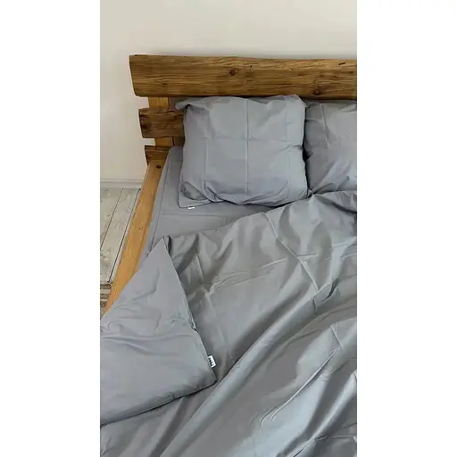 Комплект постельного белья Евро #Moon grey лунно-серый - фото 7