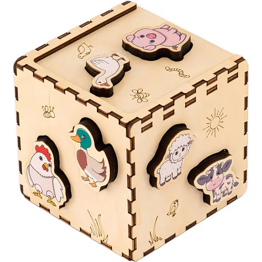 Кубик-сортер GoodPlay Фермерський світ (CUB-4-006)