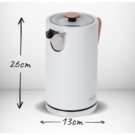Электрочайник Adler AD 1347 White - фото 7