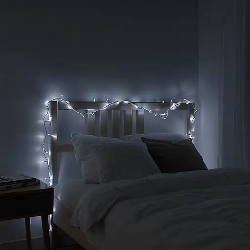 Новорічна кімнатна гірлянда нитка GarlandoPro 6 м 50 LED білий дріт Білий W50LED6MWW - фото 2