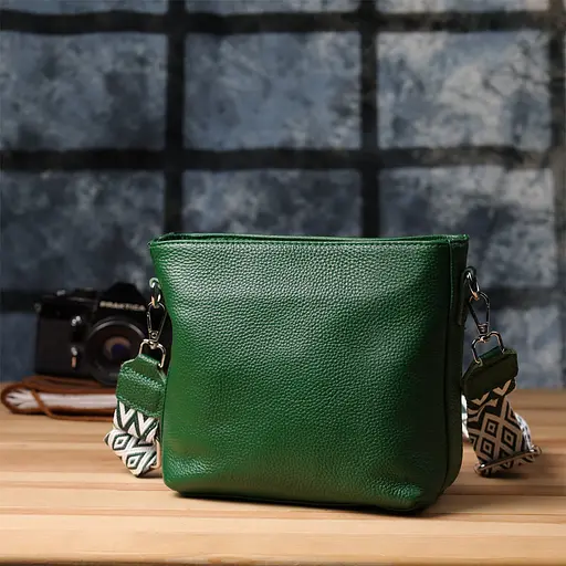 Женская кожаная сумка Vintage на каждый день 22х17.5х7.5 см sum0027581 - фото 9