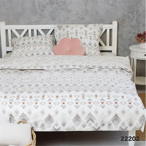 Комплект постільної білизни Viluta євро ранфорс 22202 100% бавовна - фото 1