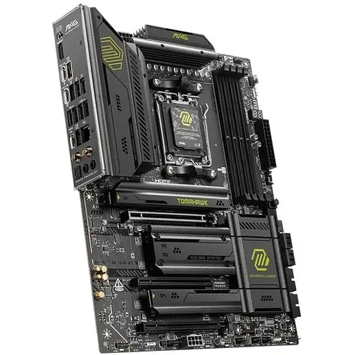 Материнская плата MSI MAG AM5 X870E Tomahawk WIFI, X870E, 4xDDR5, Int.Video (CPU), 4xSATA3, 4xM.2, 1xPCI-E 5.0 x16, 1xPCI-E 4.0 x16, 1xPCI-E 3.0 x16, ALC4080, 8126VB, WiFi 7, Bluetooth 5.4, 13xUSB 3.2 / 8xUSB 2.0, HDMI/2xType-C, ATX - фото 4