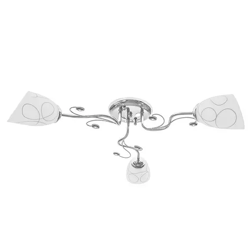 Люстра стельова Brille в спальню E27 60W CH (LK-580C/3) - фото 3