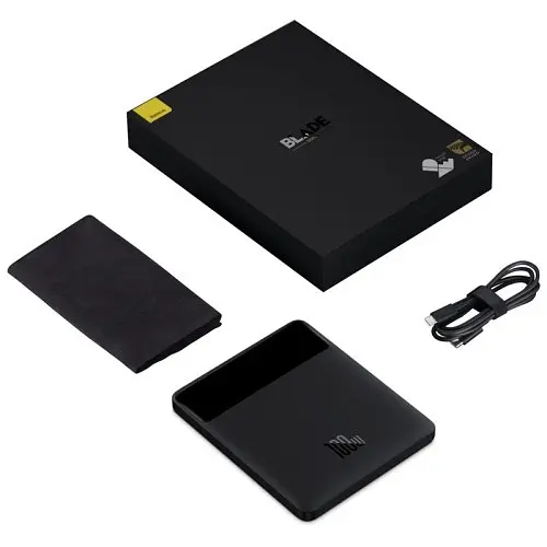 Зовнішній акумулятор Baseus Blade High Power Digital Display 20000mAh 100W PPBLD100-S чорний - фото 5