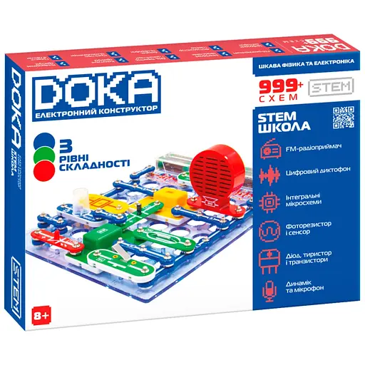 Конструктор DOKA електронний Школа 999+ схем (D70708)
