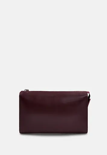 Шкіряний млатч бордовий - фото 5