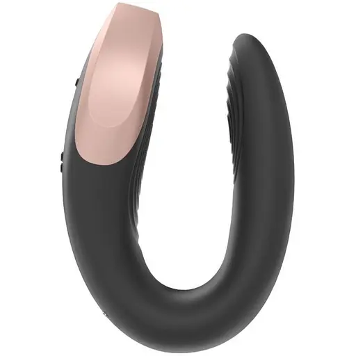 Вібратор для пар Satisfyer Double Love 8.6 см чорний - фото 3