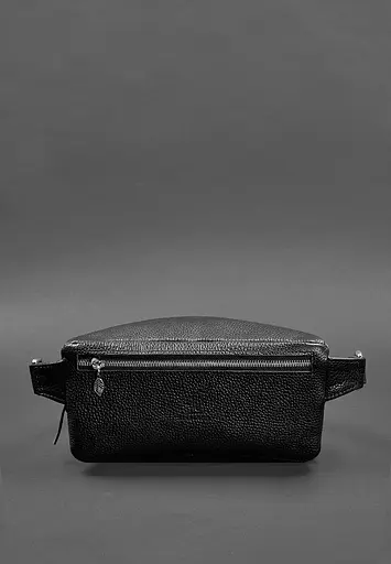 Шкіряна жіноча сумка на пояс Spirit чорна - фото 5