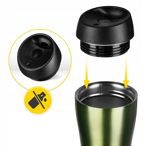 Термокружка Mountain Goat Travel 0.38 л Green (P-5905973406949) - фото 3