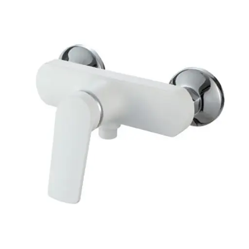 Смеситель для душа Plamix Lucas-003 SET (со шлангом лейкой и кронштейном) white PM0711 Белый - фото 1