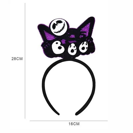 Аксессуар для волос Хэллоуин обруч 35х20х8 см, пластиковый в ассортименте, IDEA12-HOL3 - фото 2