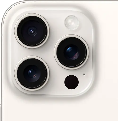 Смартфон Apple iPhone 15 Pro 128 GB White Titanium (MTUW3) [92602] - фото 5