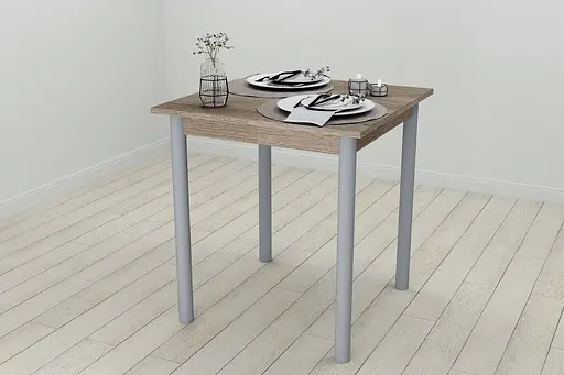 Стіл кухонний Ferrum-decor Агата 75x70x70 Сірий ДСП Сонома Трюфель 16мм (FRD-106244)