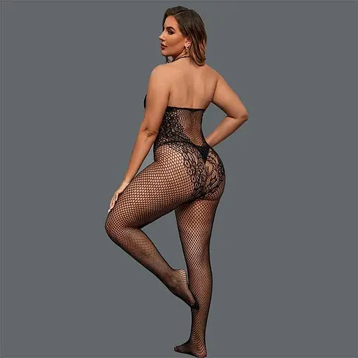 Бодістокінг сексуальний з відкритим доступом та відкритою спиною L-XXL - фото 2