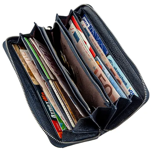 Женский кожаный кошелек-клатч ST Leather 10х20 см acs0016009 - фото 4