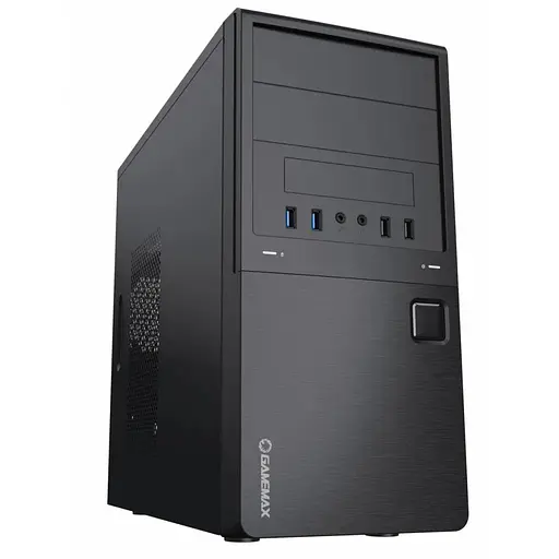 Корпус GameMax MT-308-2U3 Black, без БП, Mini Tower, Micro ATX/Mini ITX, 2хUSB 2.0, 2хUSB 3.0, 380x173x368 мм, 0.5 мм, 2.7 кг