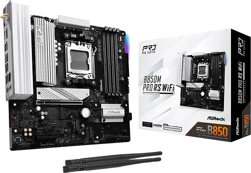 Материнська плата ASRock B850M PRO RS WIFI Socket AM5