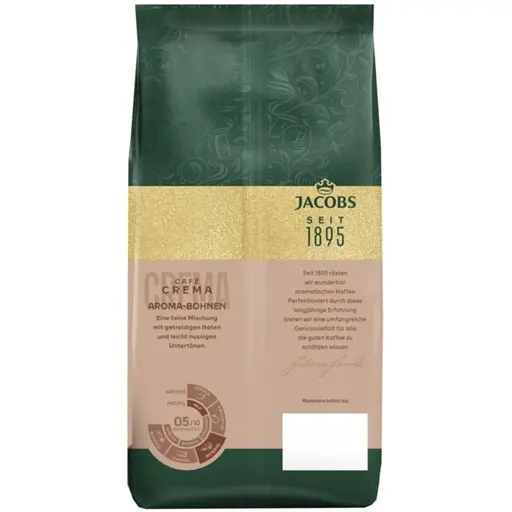 Кава Jacobs  Aroma-bohnen Cafe Crema натуральна смажена в зернах 500 г - фото 4
