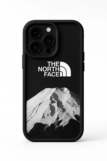 Чехол для iPhone 11 матовый The North Face, защитный, черно-белый - фото 1