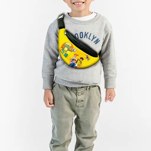 Сумка-бананка дитяча Покемон "Pokеmon з принтом, 32х15см, сумка для хлопчика через плече (00166)