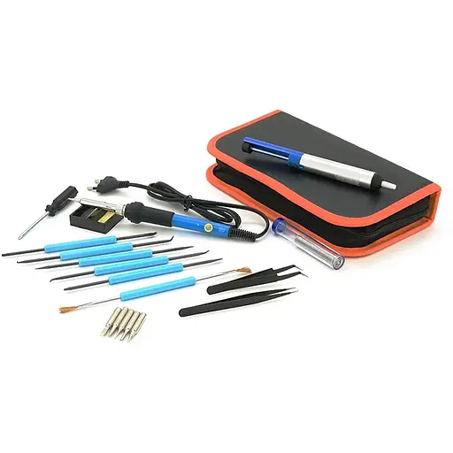 Набір інструментів для паяння, 19 предметів