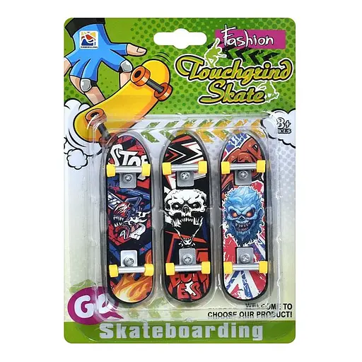 Набір фінгербордів, 3 міні-скейти 9.7 см (В асортименті)