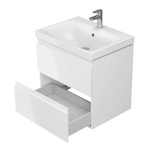 Тумба для ванної кімнати Cersanit Cet В10 з умивальником Moduo 50 см Білий UN509-048 30412 - фото 3