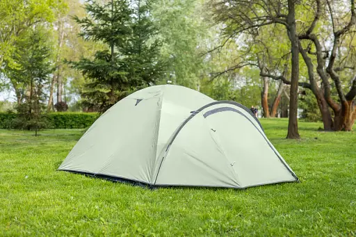 Туристическая палатка трехместная Time Eco Travel-3, светлый хаки - фото 3