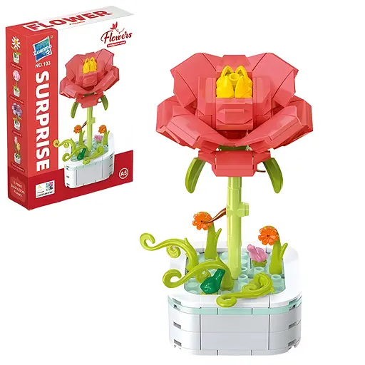 3D конструктор Flowers Ранункулюс на 118 деталей (25-105) - фото 3