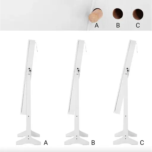 Підлогове дзеркало-шафа Leobert Inessa білий - фото 6