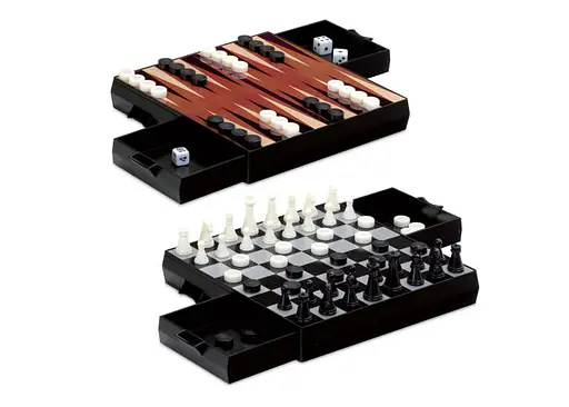 Настольная игра CAYRO Магнитные шахматы-шашки-нарды (поле 16х16 см) (440) - фото 4