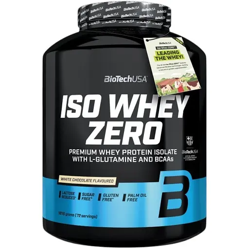 Протеин BiotechUSA Iso Whey Zero White chocolate 1816 г