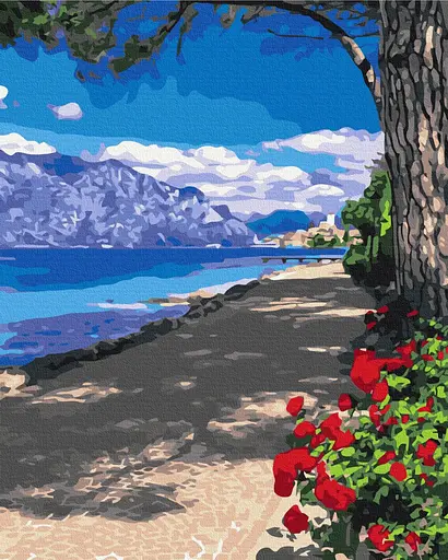 Картина за номерами на підрамнику Brushme Мальовнича алея