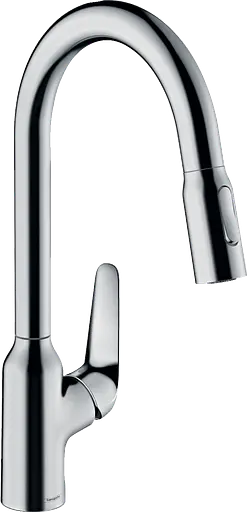 Смеситель для кухни Hansgrohe Focus M42-H220 2Jet с выдвижным изливом Sbox хром 71820000 Хром - фото 1