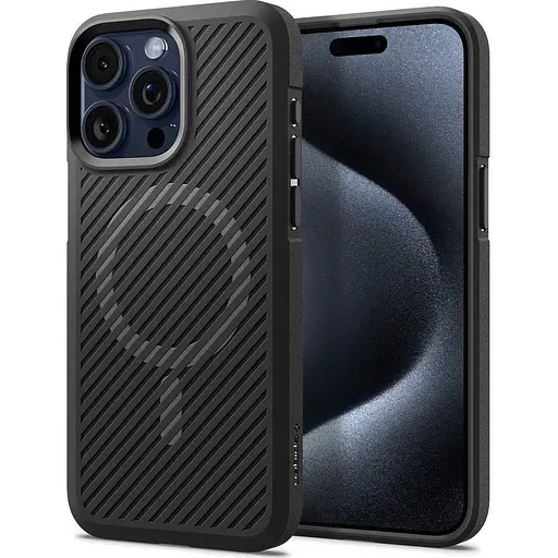 Оригинальный противоударный чехол Spigen Core Armor MagSafe (MagFit) для Iphone 15 Pro Max (6.7") Black ACS06442