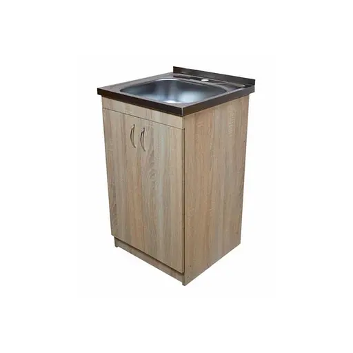 Тумба кухонна з накладною мийкою ЛДСП 50х50х83 см Дуб сонома (52866-0111)