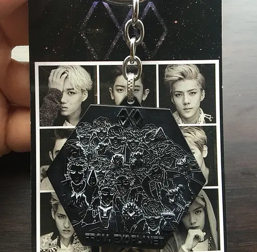Брелок EXO PLANET серебро - фото 2