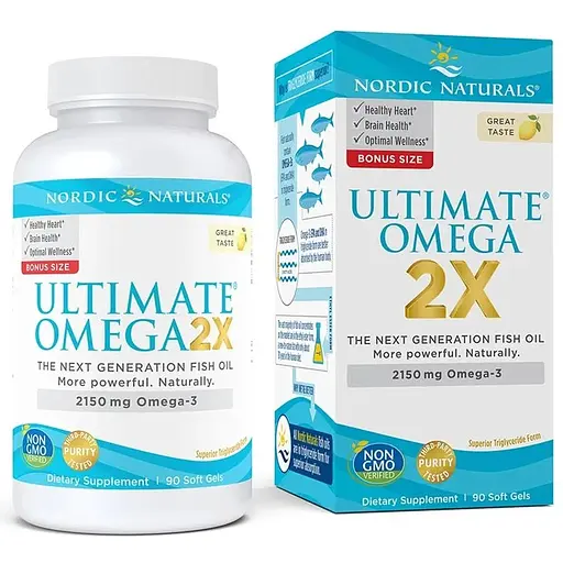 Жирні кислоти Nordic Naturals Ultimate Omega 2X, 90 капсул - фото 1