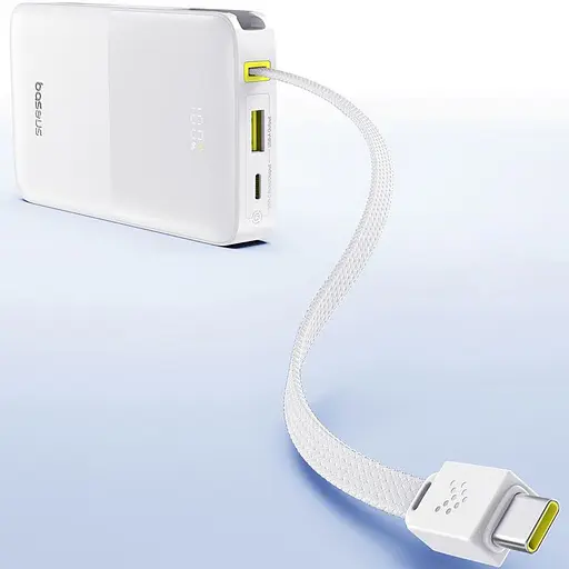 Зовнішній акумулятор Baseus EnerFill FC51 Bipow2 Pro 10000mAh 22.5W White (E0027601) [152249] - фото 5