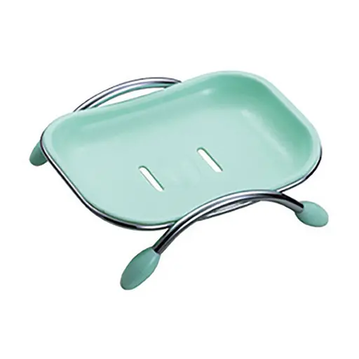 Мыльница настольная ZERIX Z201-1 (пластик зеленый) (ZX0293) - фото 1