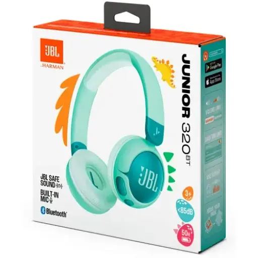 Гарнитура JBL JR320BT Green (JBLJR320BTGRN) (7065594) - фото 5