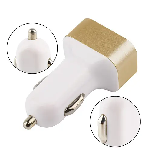 Автомобільний зарядний пристрій на 3 Юсб і 3000 мА - фото 1