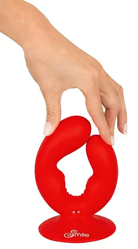 Вібратор Sweet Smile Dual 15 см (червоний) - фото 14