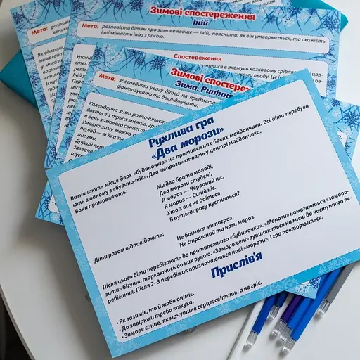 Дидактичний матеріал "Зимові спостереження" 13107147, 16 карток - фото 9