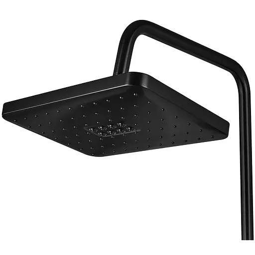 Душева система Armata BCT-009-J Black з кнопковим перемикачем 4 режими CH6510, Чорний матовий - фото 2